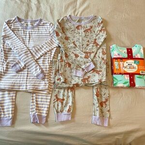 Lot of 4 Kids Pajamas Sets - 100% cotton